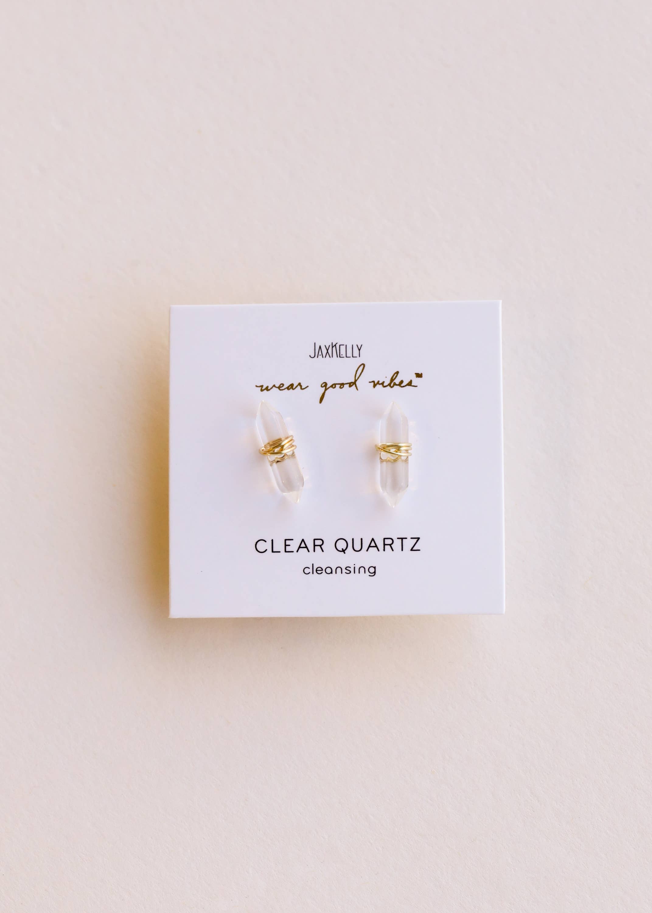 Mineral Point - Clear Quartz Earrings