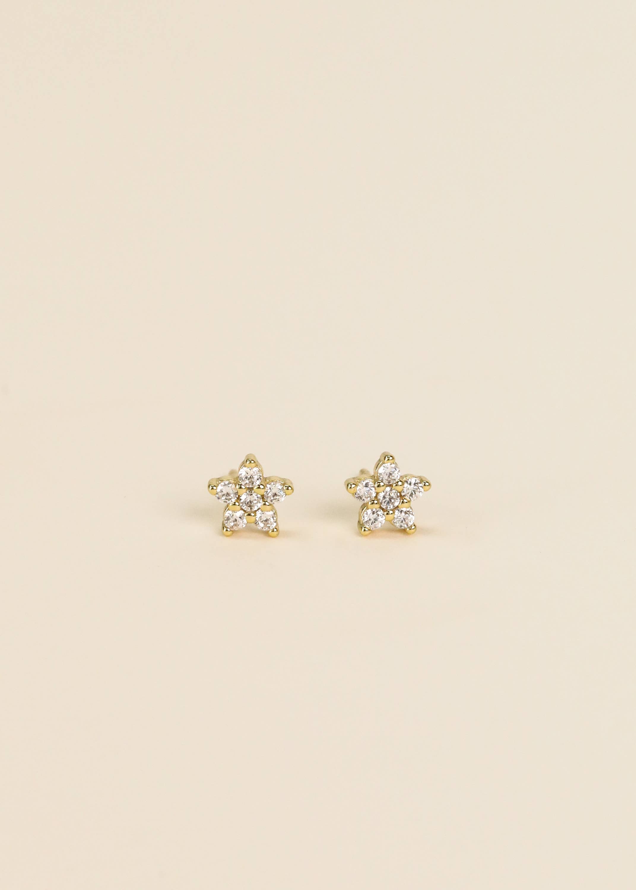 Pave Stud - Flower