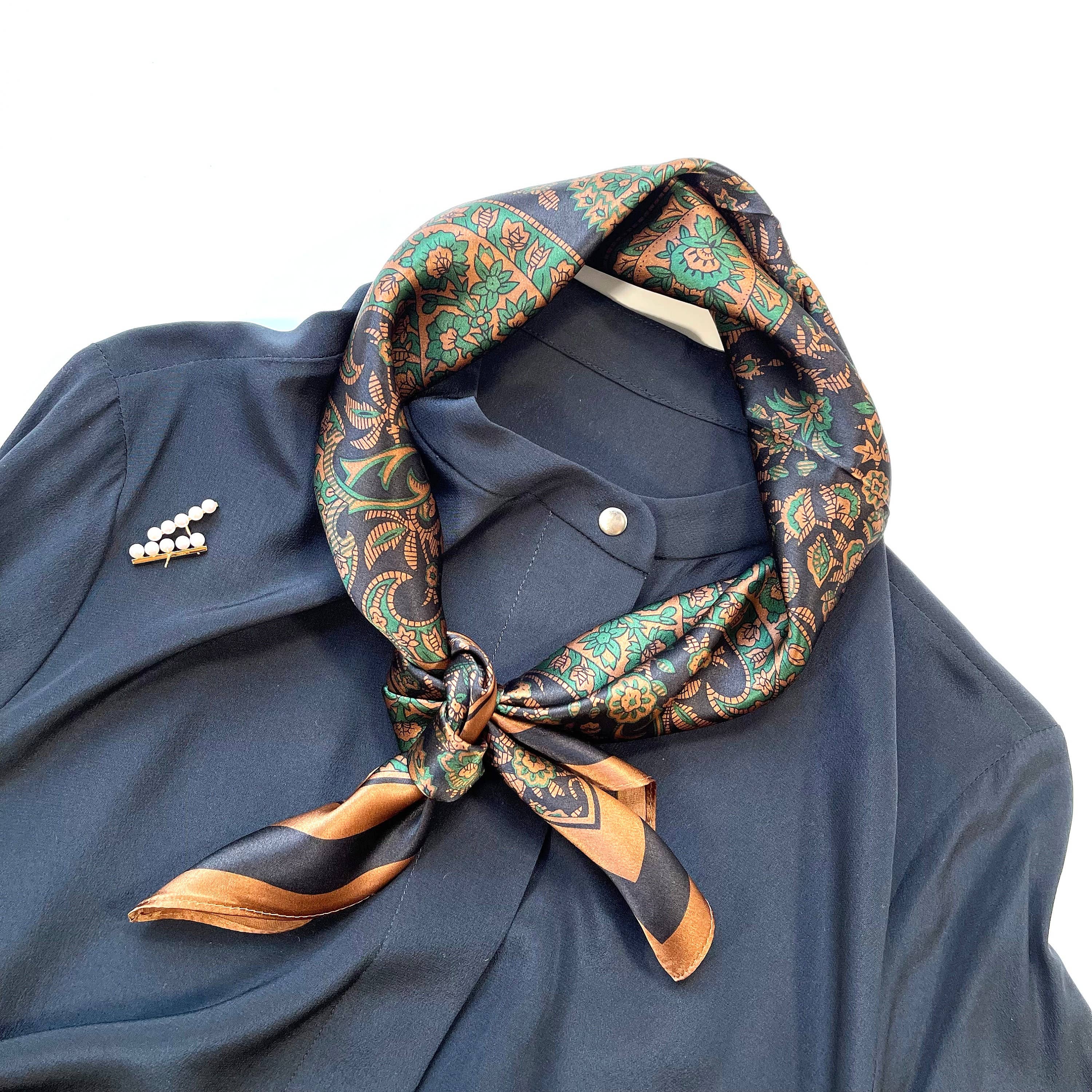 Boho Paisley Silk Scarf