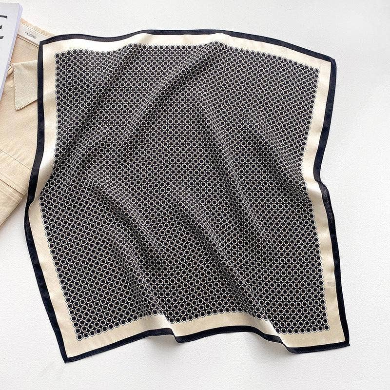 Polka Dot Silk Scarf