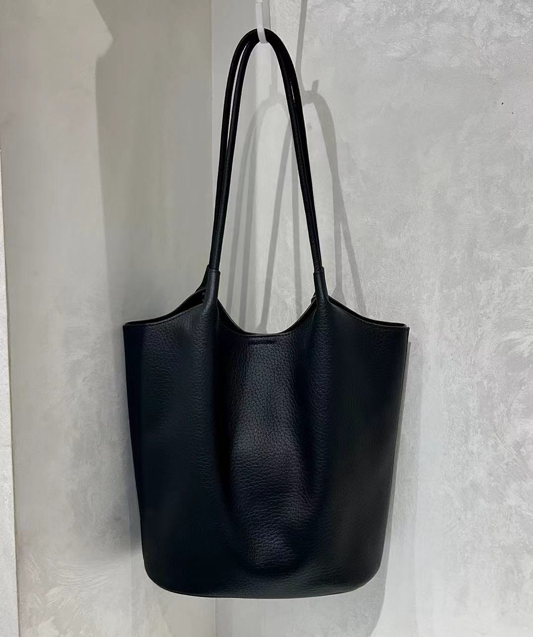 Microfiber Leather Tote Bag w/ Pouch