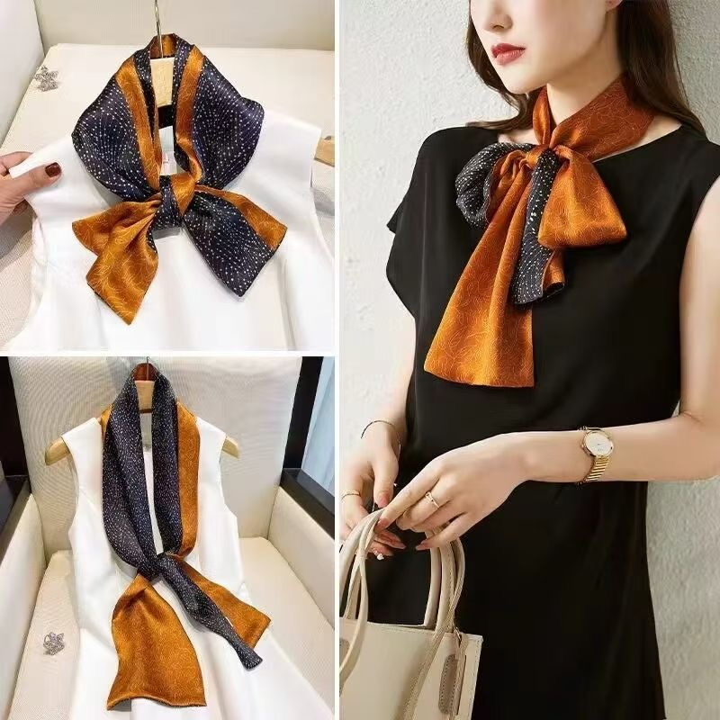 Silk Skinny Scarf