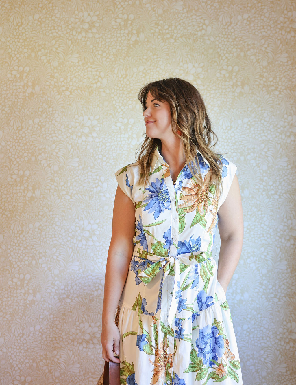 Floral Button Down Dress