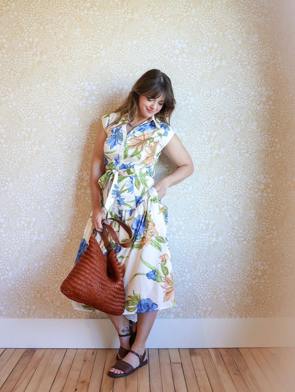 Floral Button Down Dress