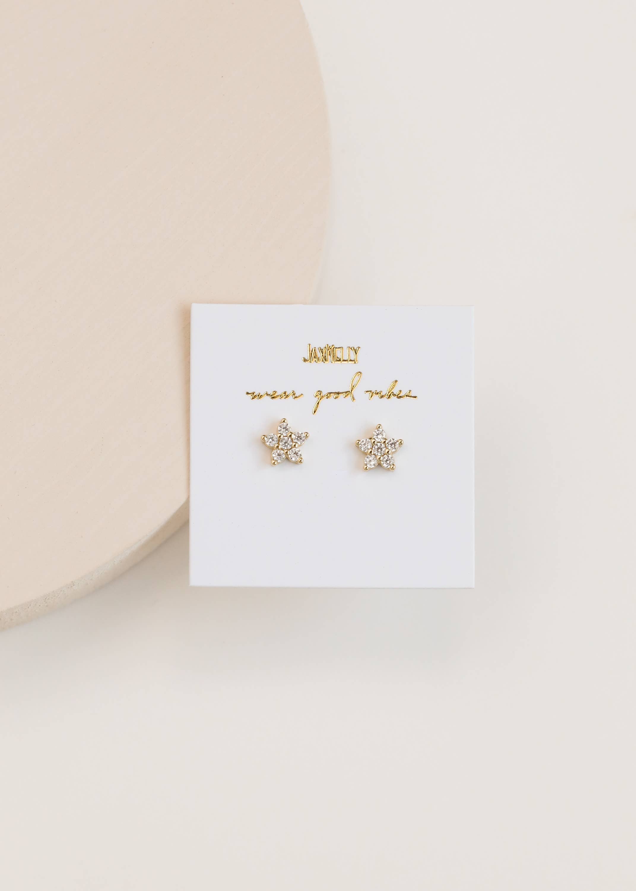 Pave Stud - Flower