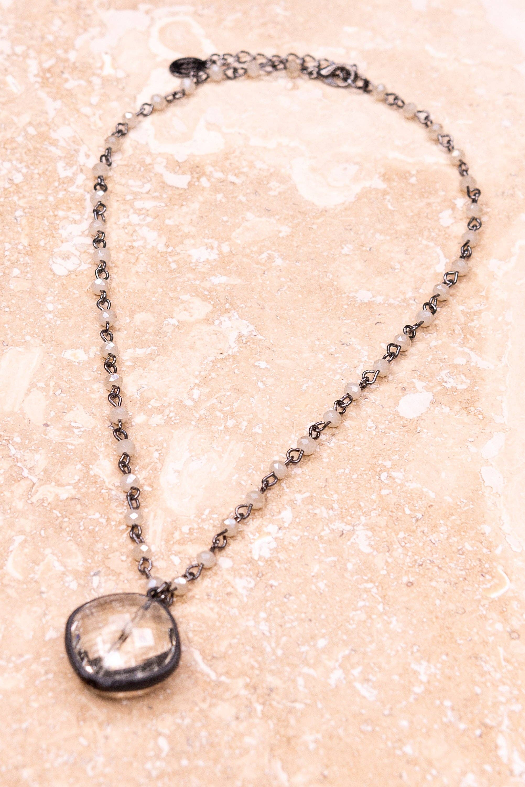 Ariel Necklace in Cream