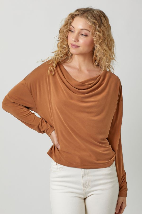 COWL NECK MODAL TOP