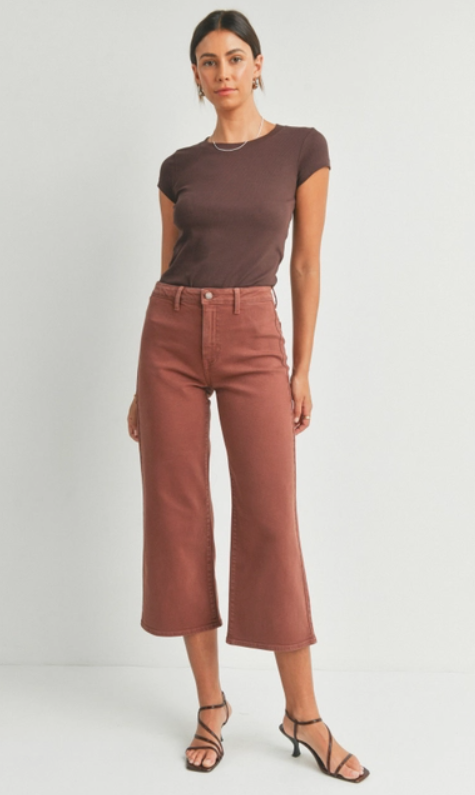 WIDE LEG DENIM TROUSER