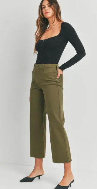 WIDE LEG DENIM TROUSER