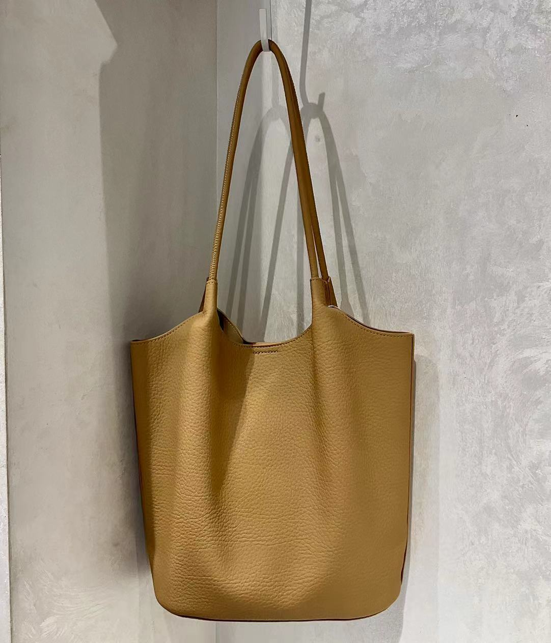 Microfiber Leather Tote Bag w/ Pouch