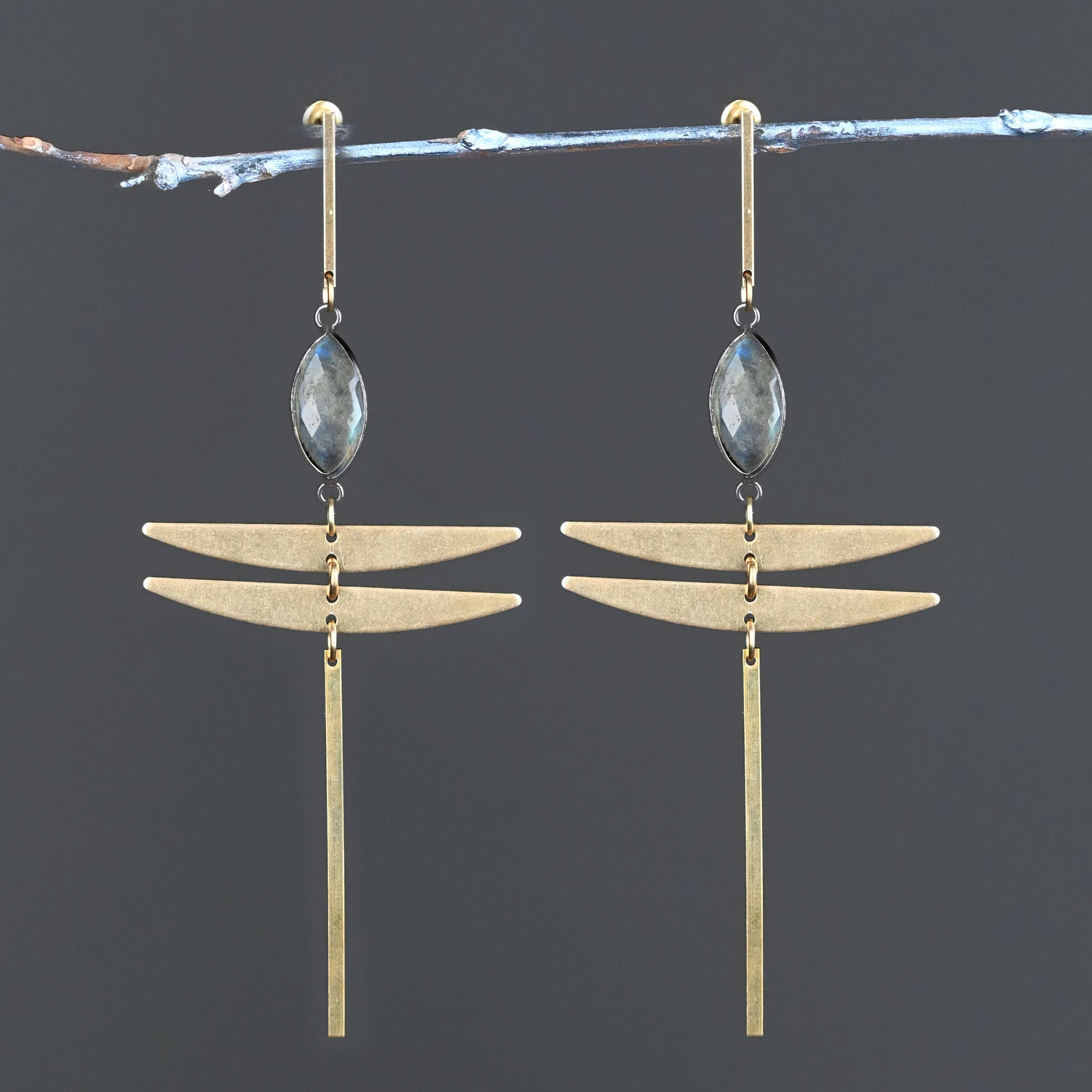 Dragonfly Statement Earrings