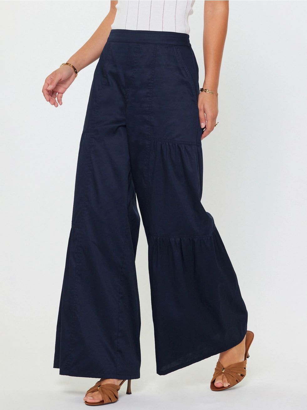 Tiered Palazzo Pants