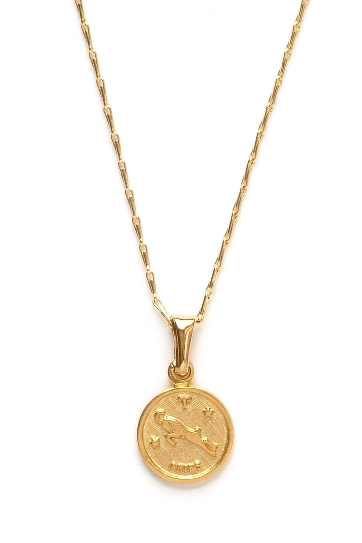 ZODIAC MEDALLION NECKLACE - 12 Styles