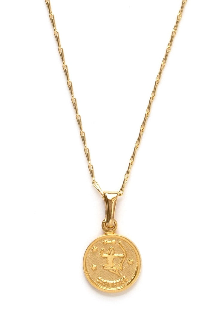 ZODIAC MEDALLION NECKLACE - 12 Styles