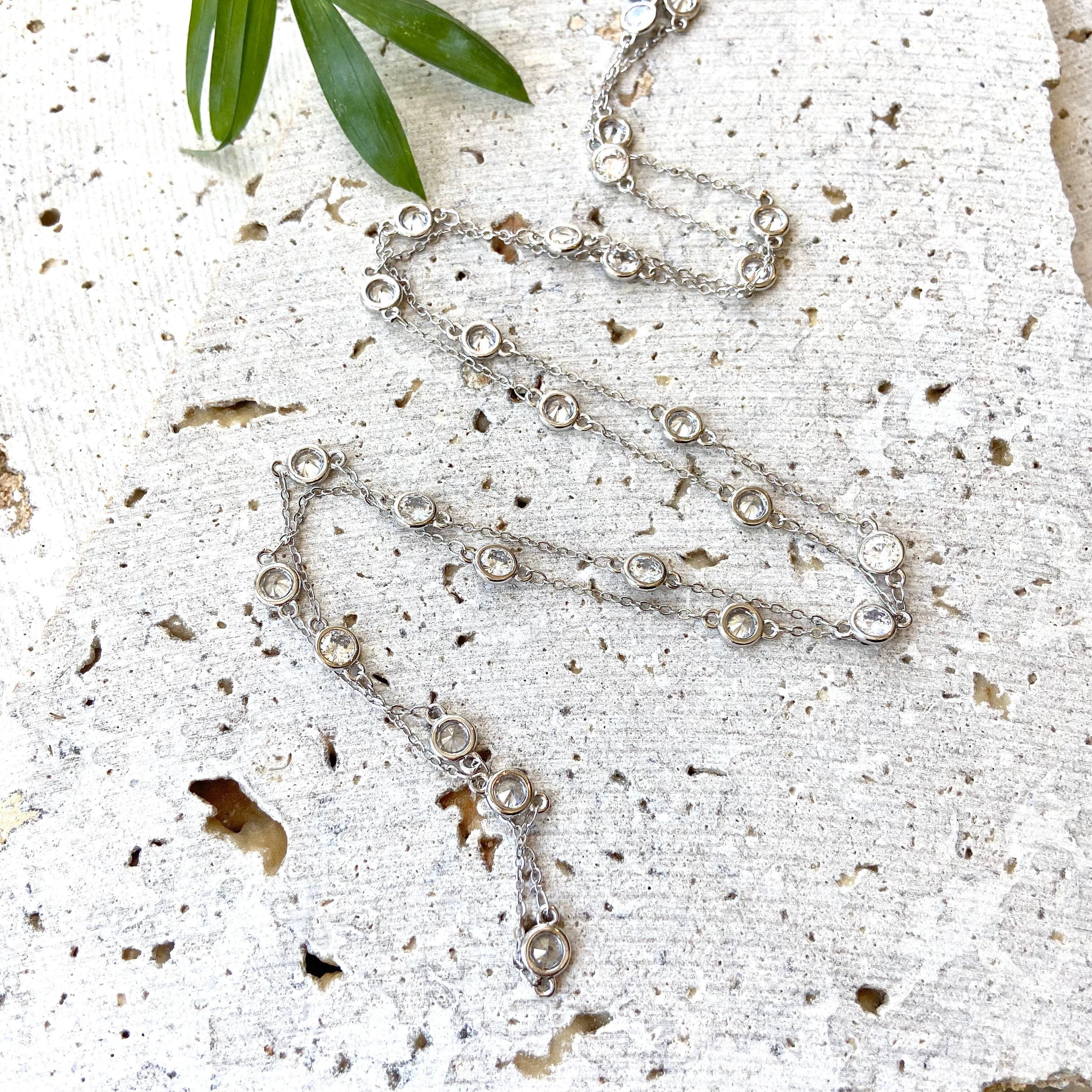 Silver & Crystal Necklace