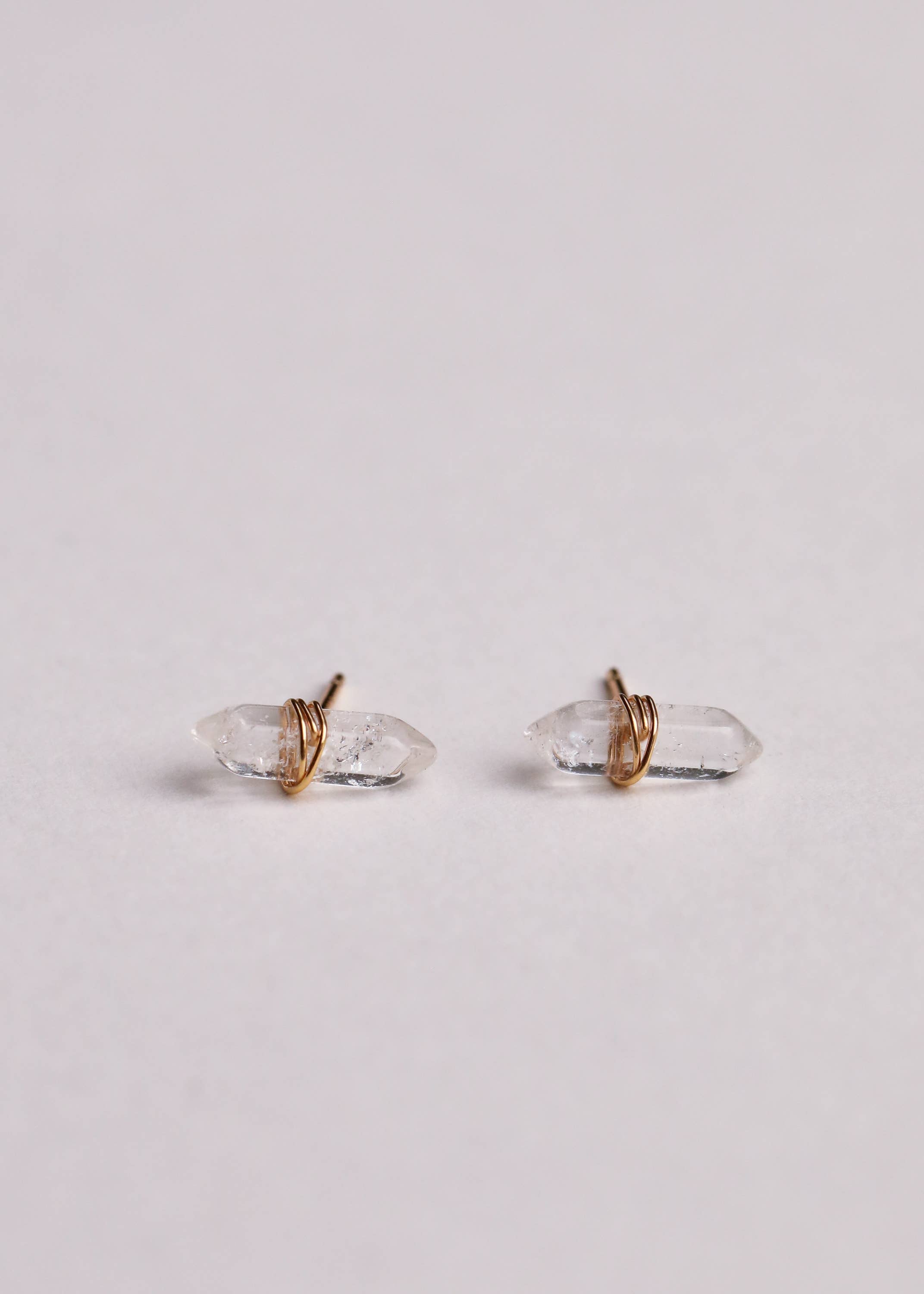 Mineral Point - Clear Quartz Earrings
