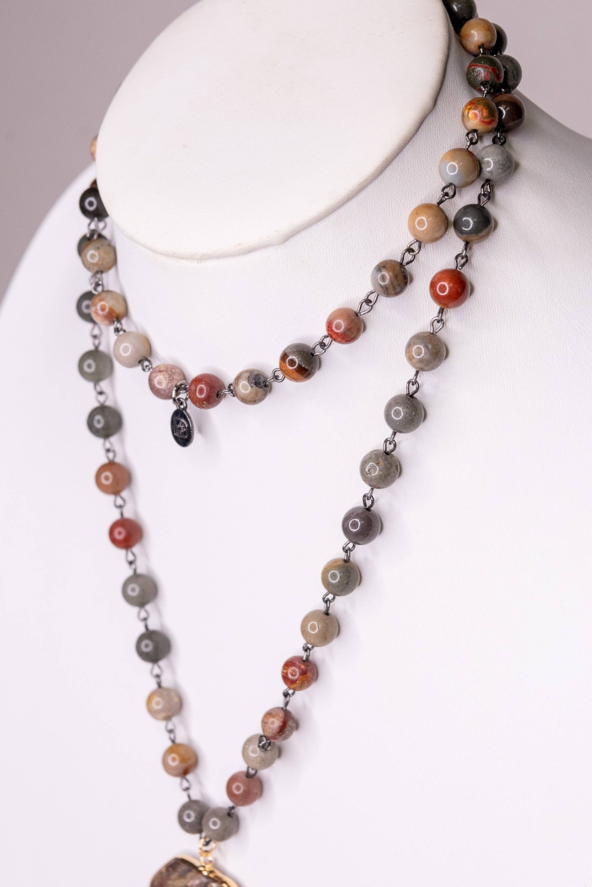 Patty Necklace in Dk. Mix