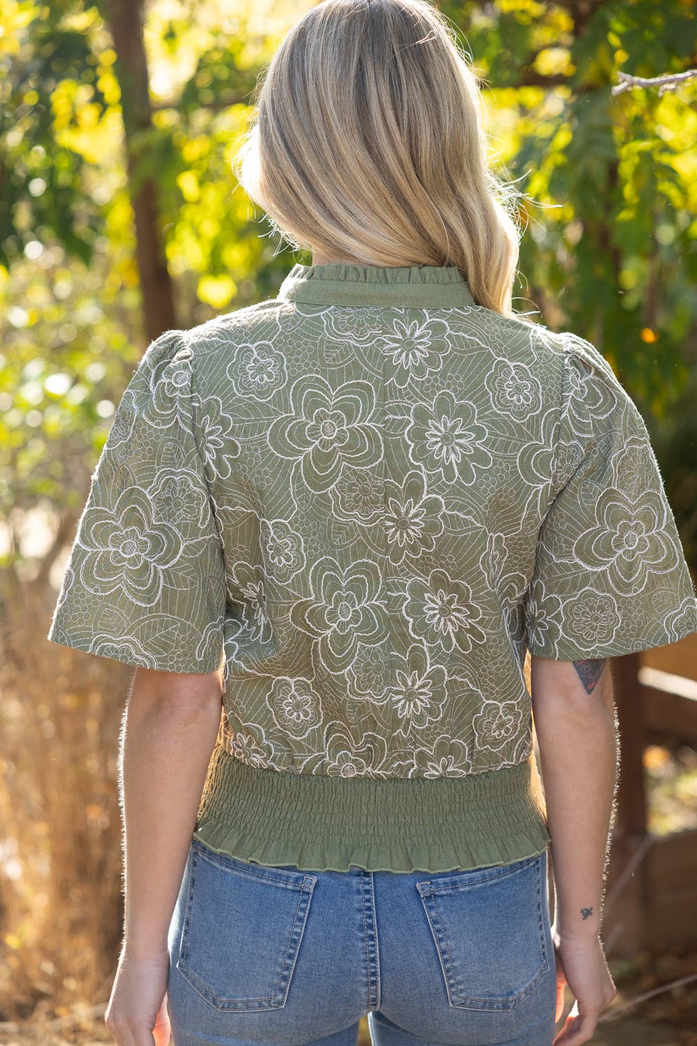 Floral Embroidered Top