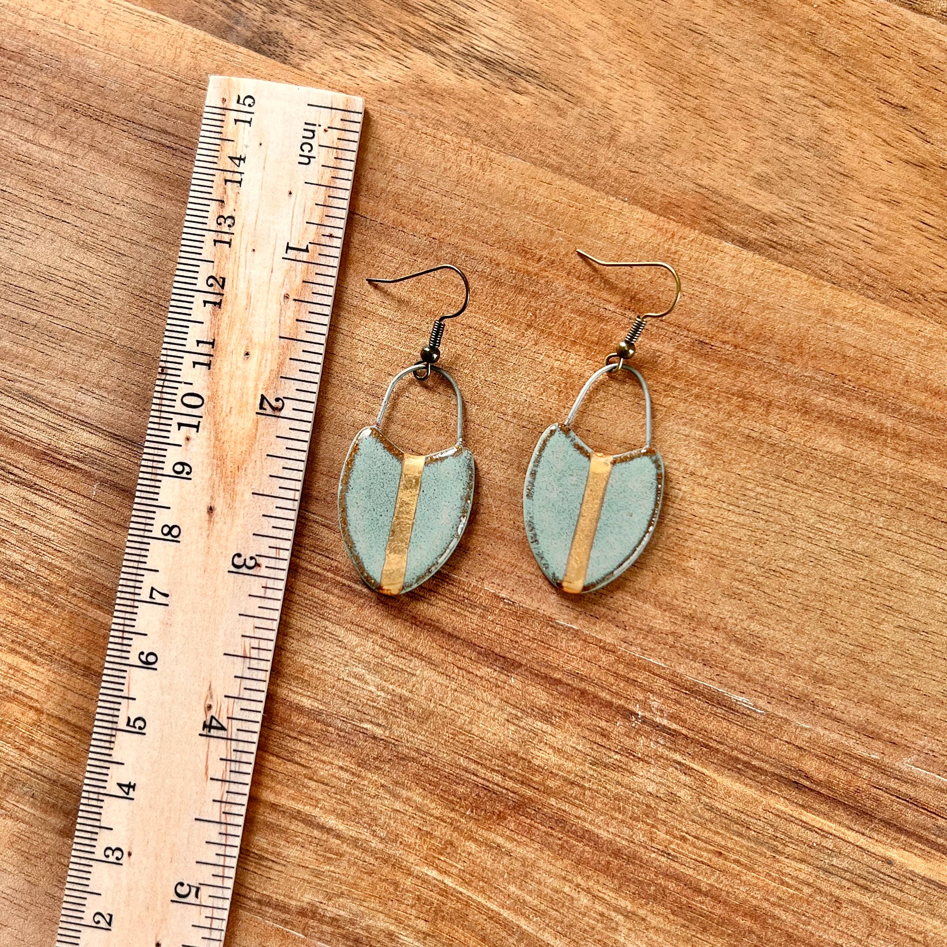Turquoise & Gold Earrings