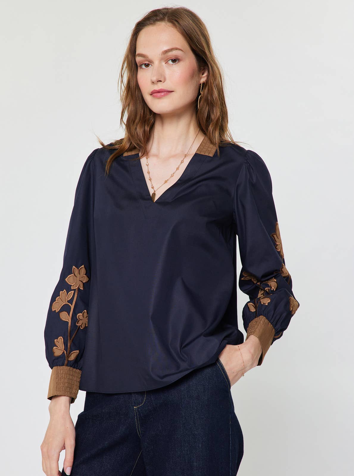 Floral Embroidered Blouse