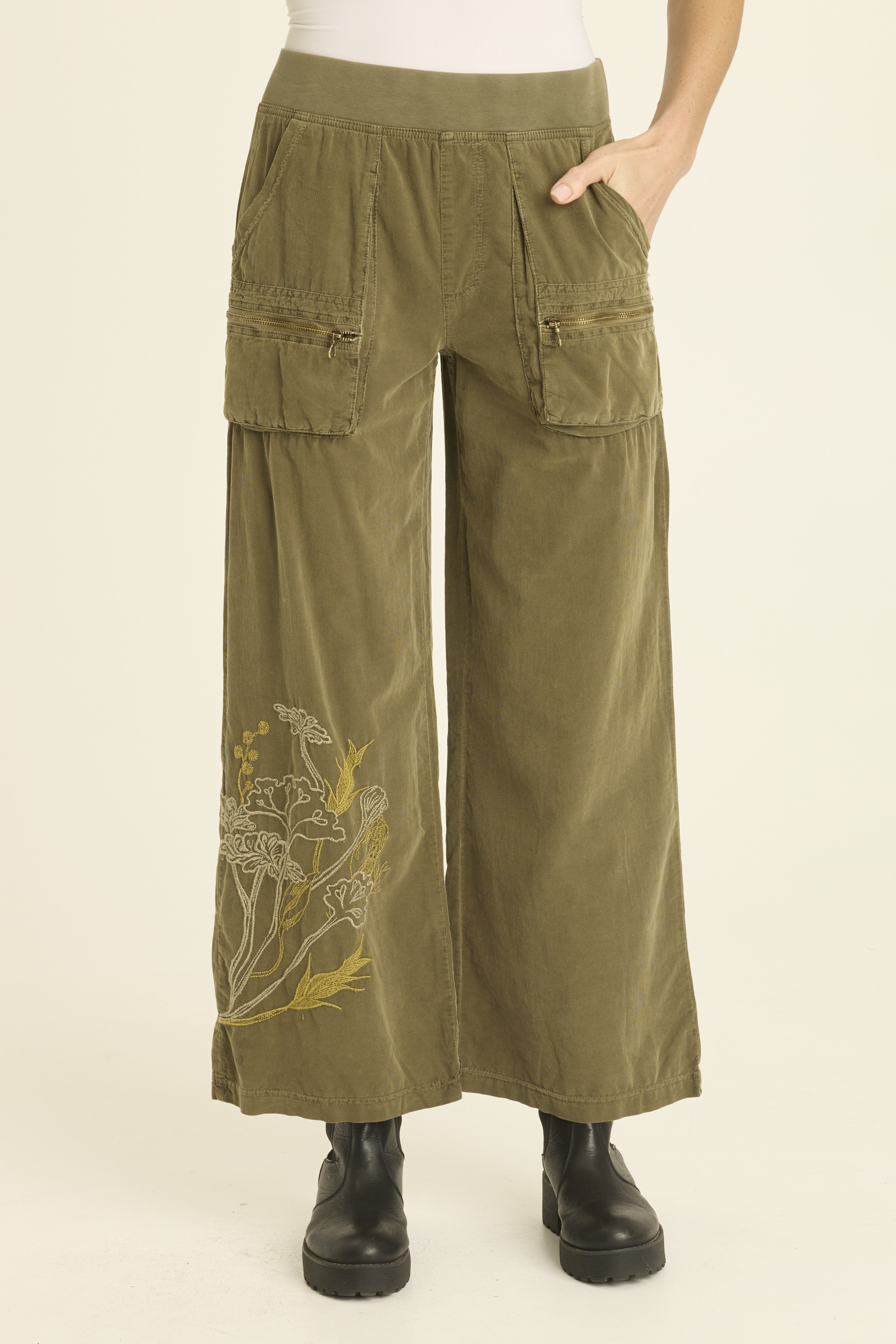 Embroidered Aleks Pant