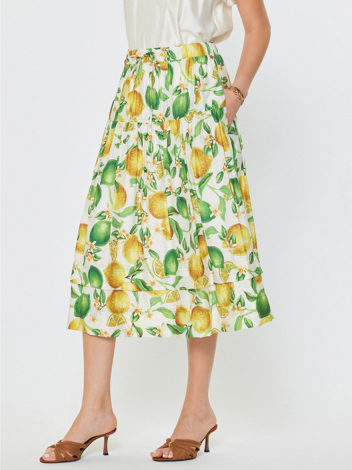Lemon Midi Skirt