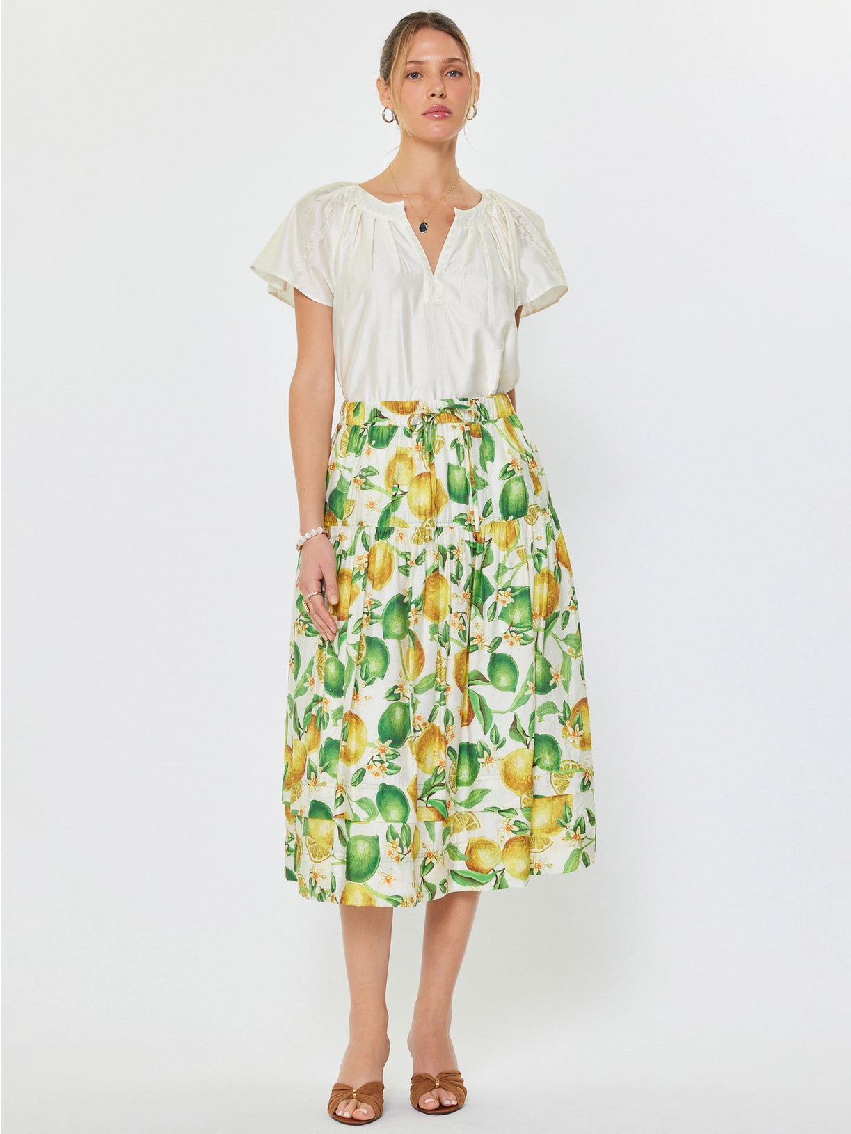 Lemon Midi Skirt