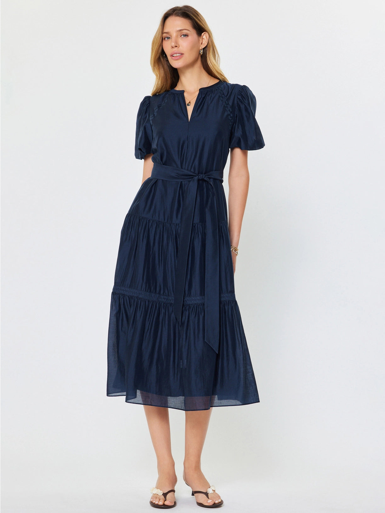 occasion midi dress with sleeves Rise To The Occasion Long Sleeve Slit Midi Dress