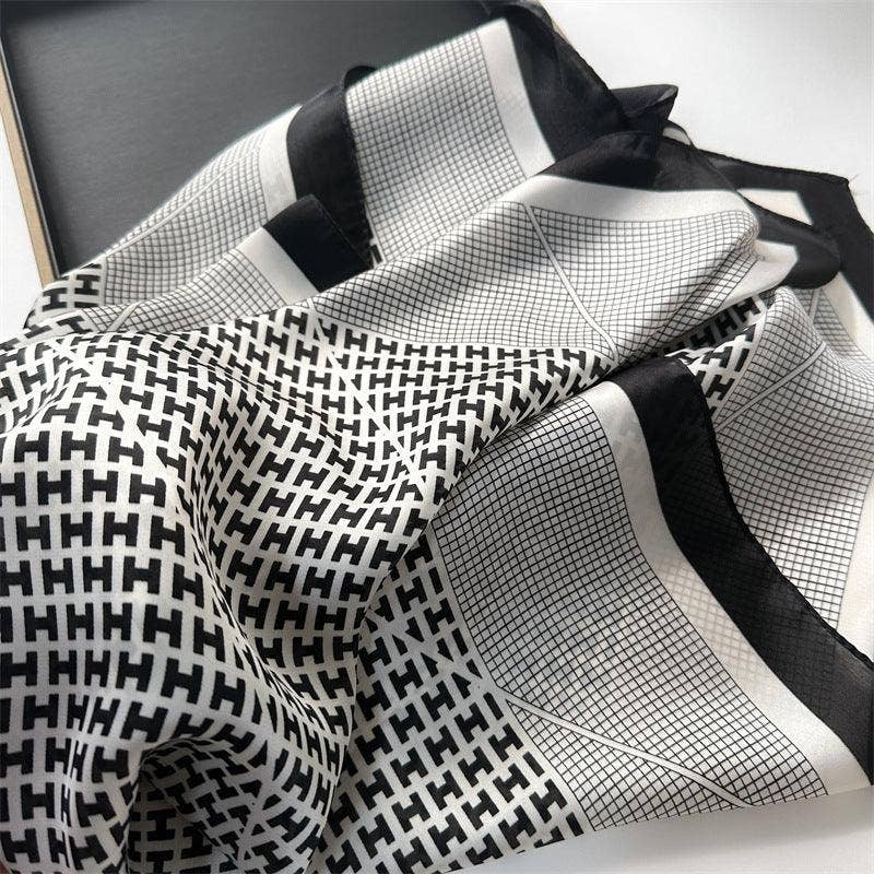 Plaid Square Scarf