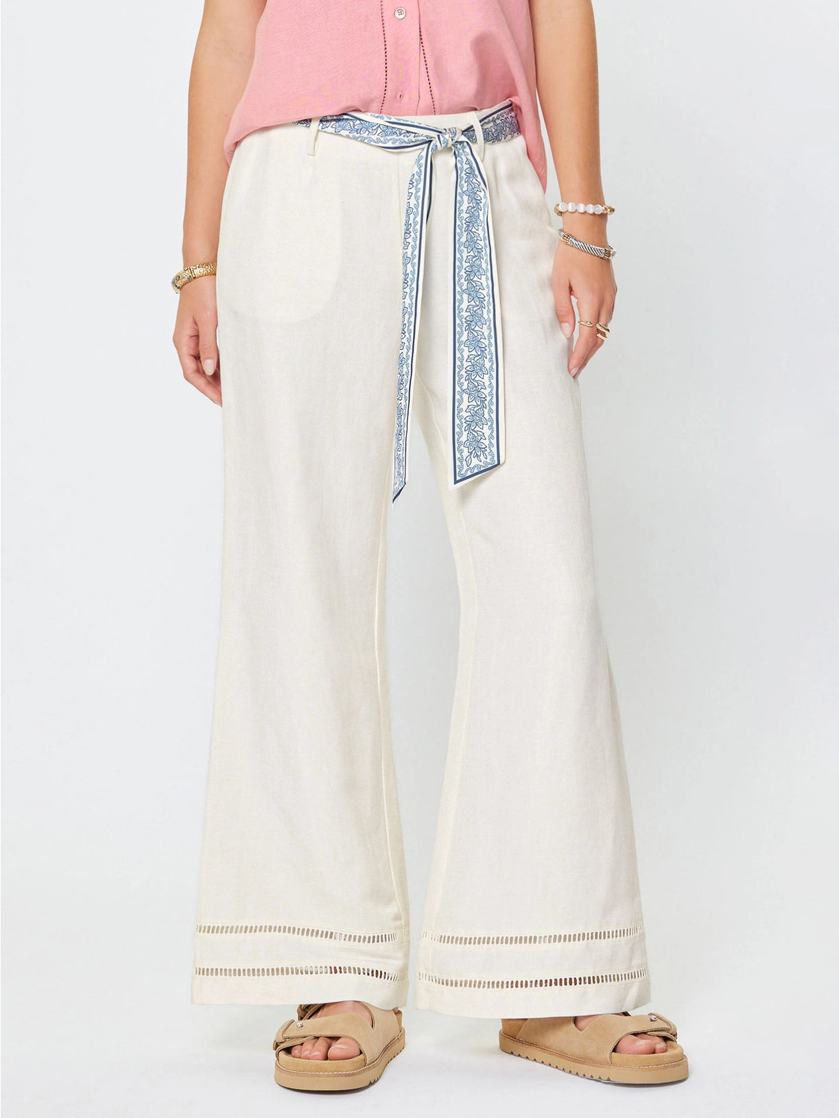 Linen Crop Pants