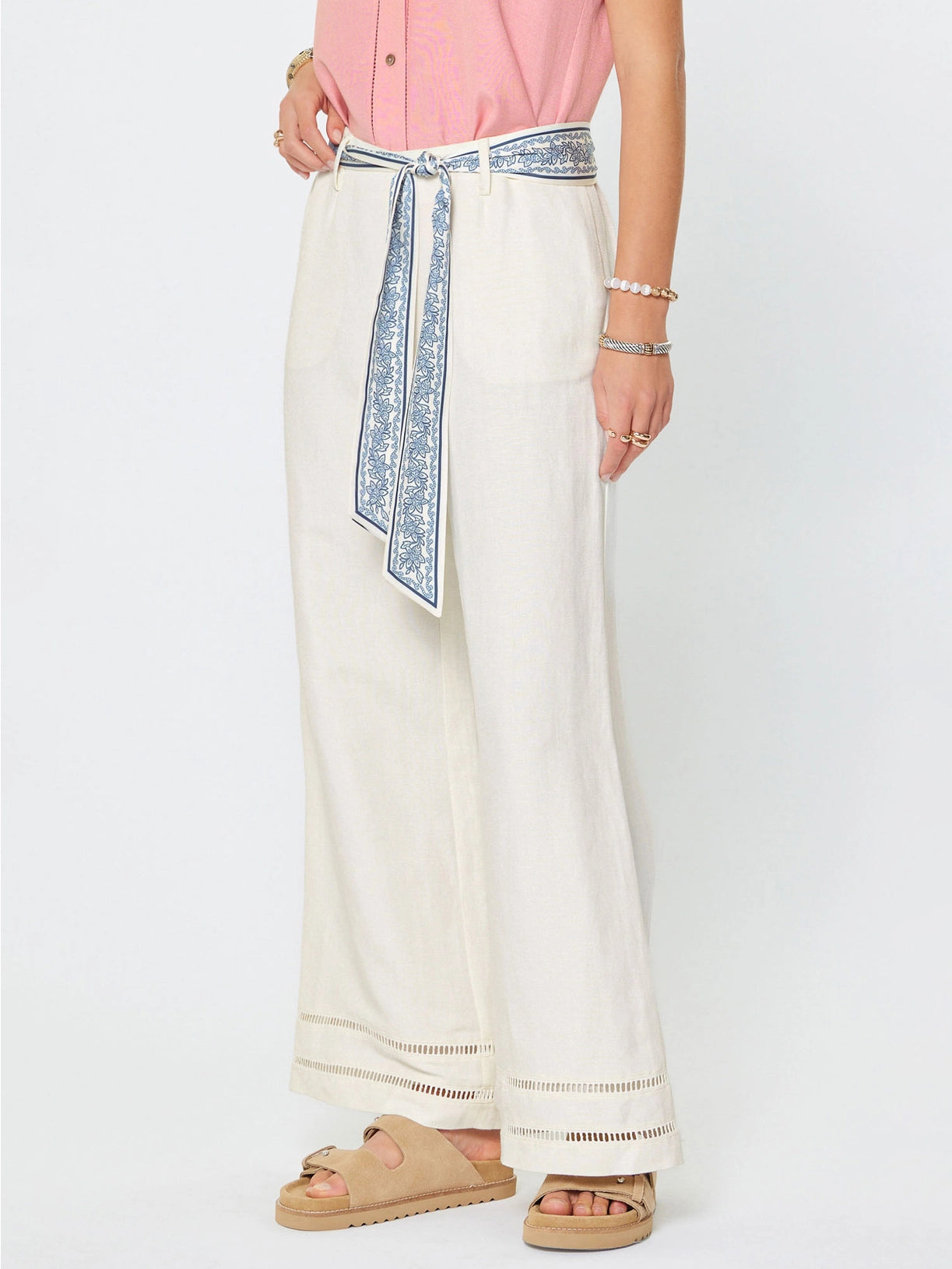 Linen Crop Pants