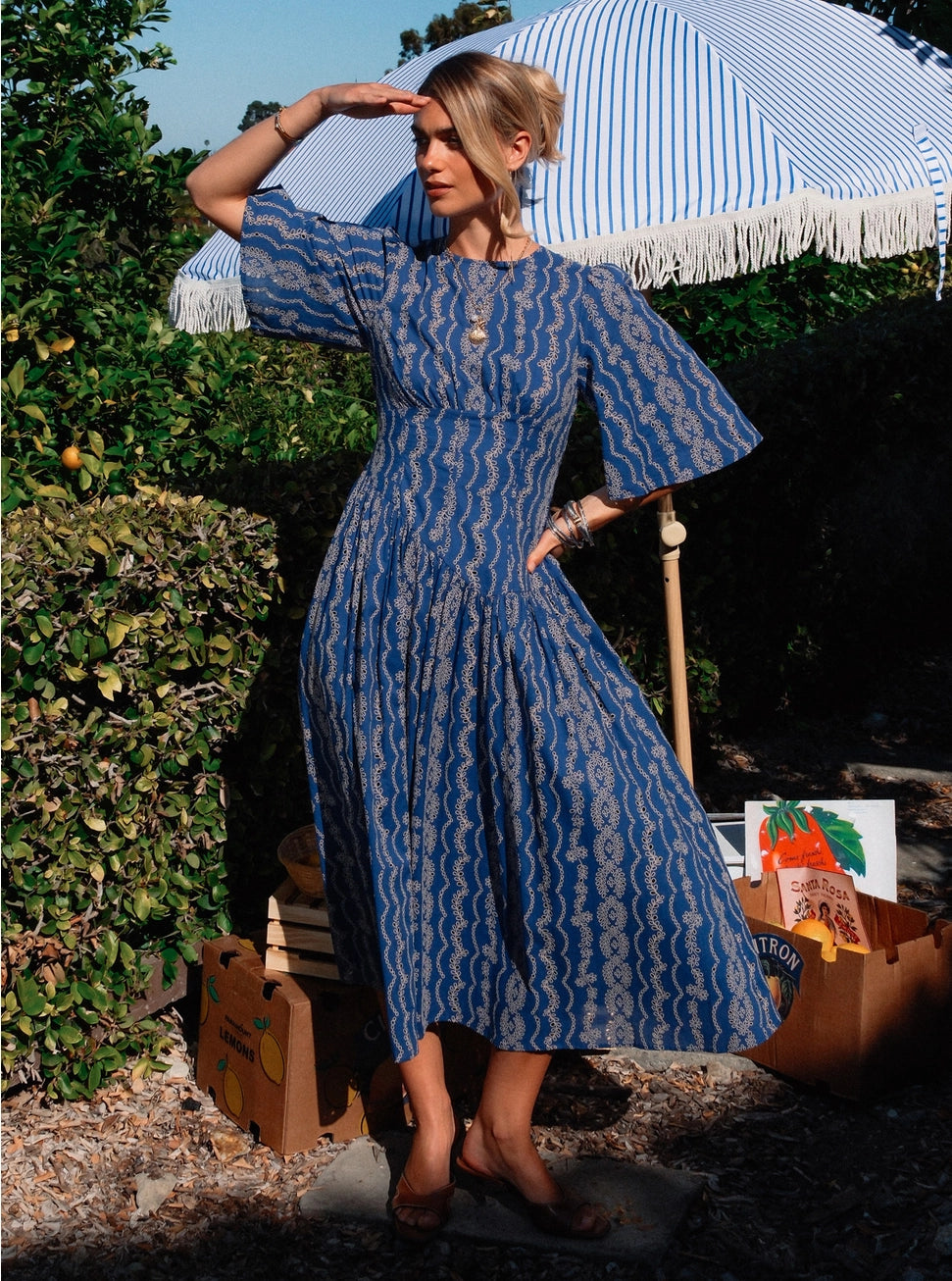 Eyelet Embroidered Dress