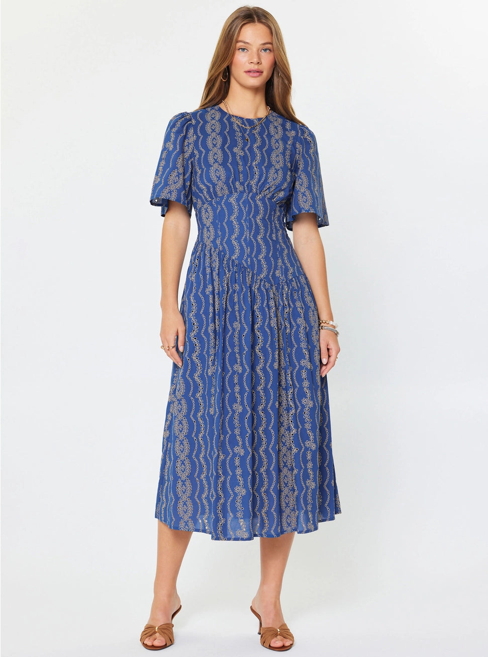 Eyelet Embroidered Dress