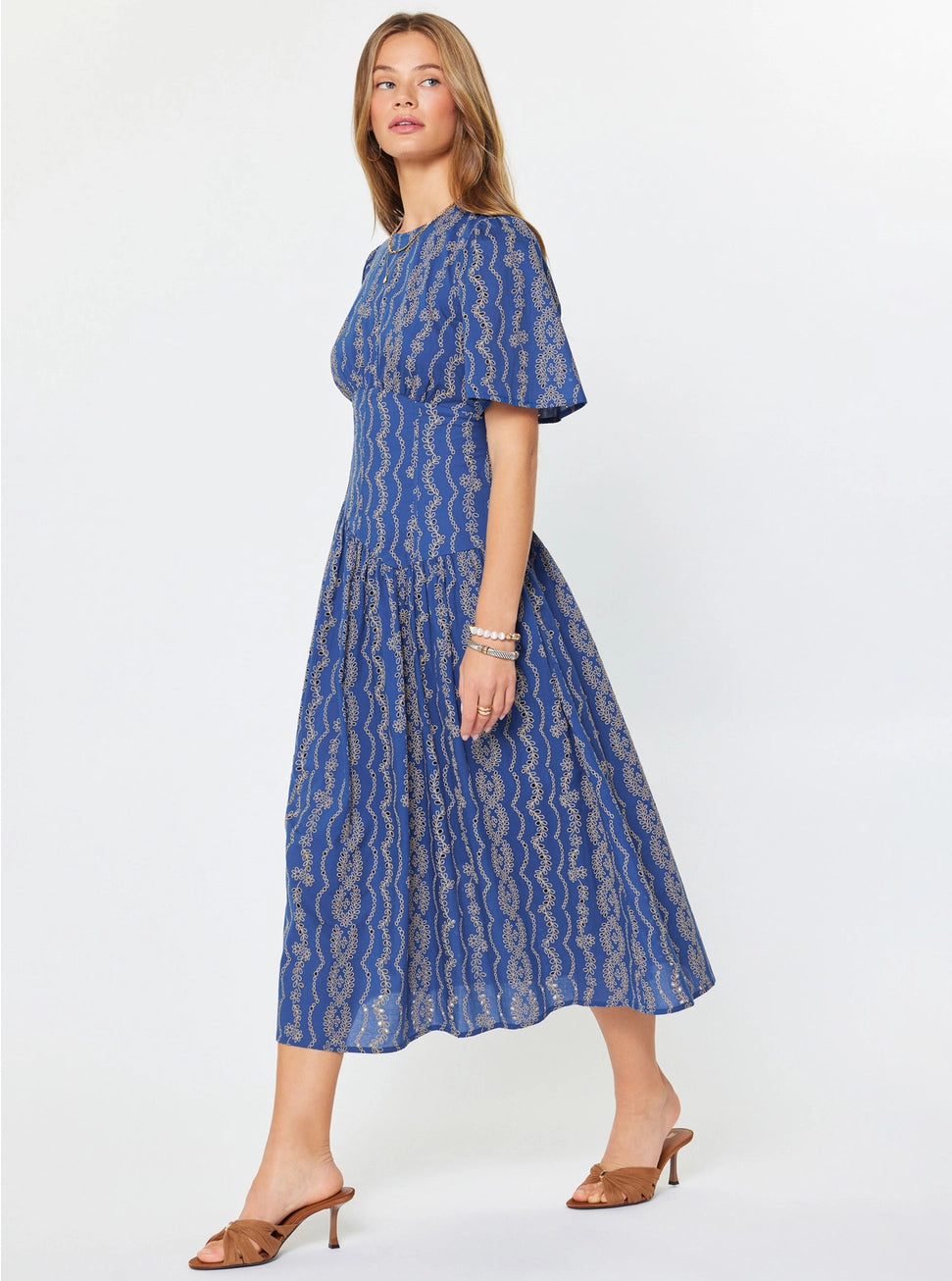 Eyelet Embroidered Dress
