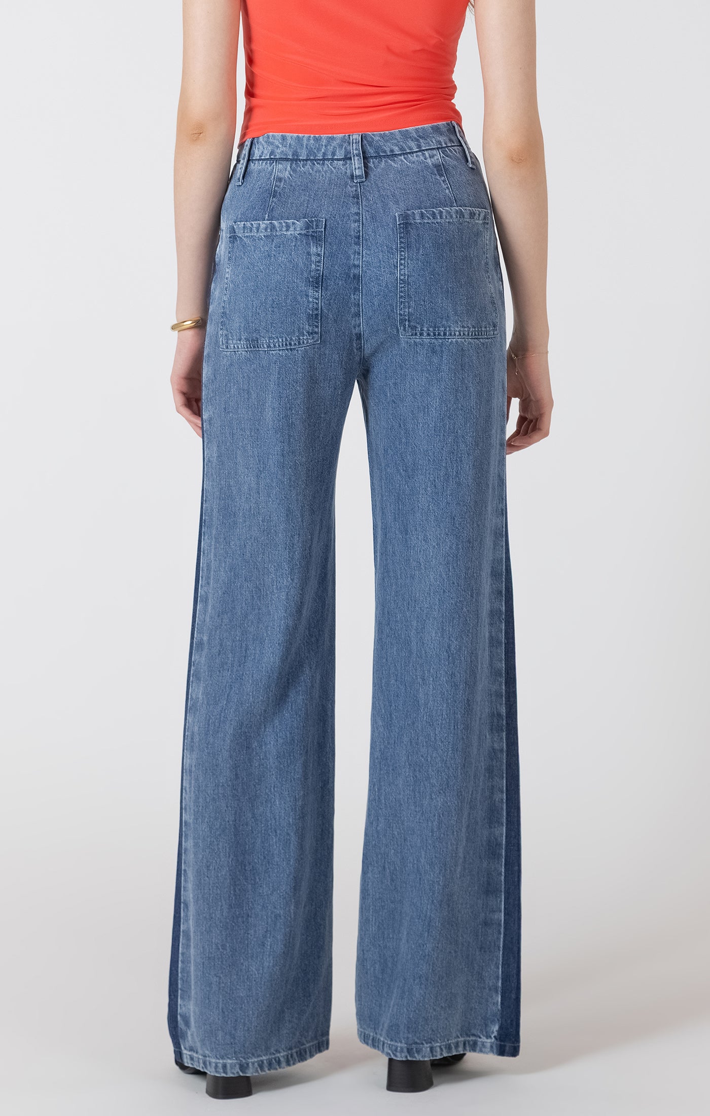 Side Stripe Denim Trouser