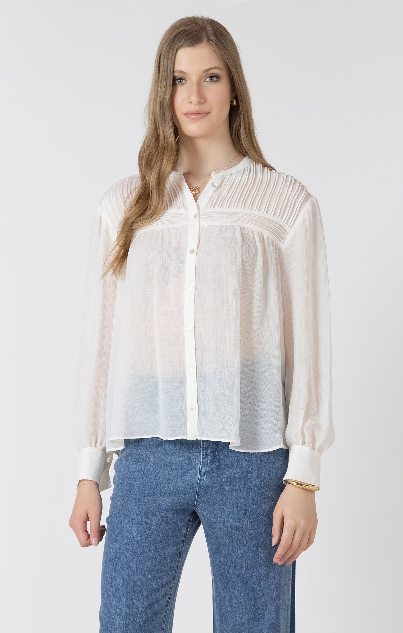 Pintuck Detail Blouse