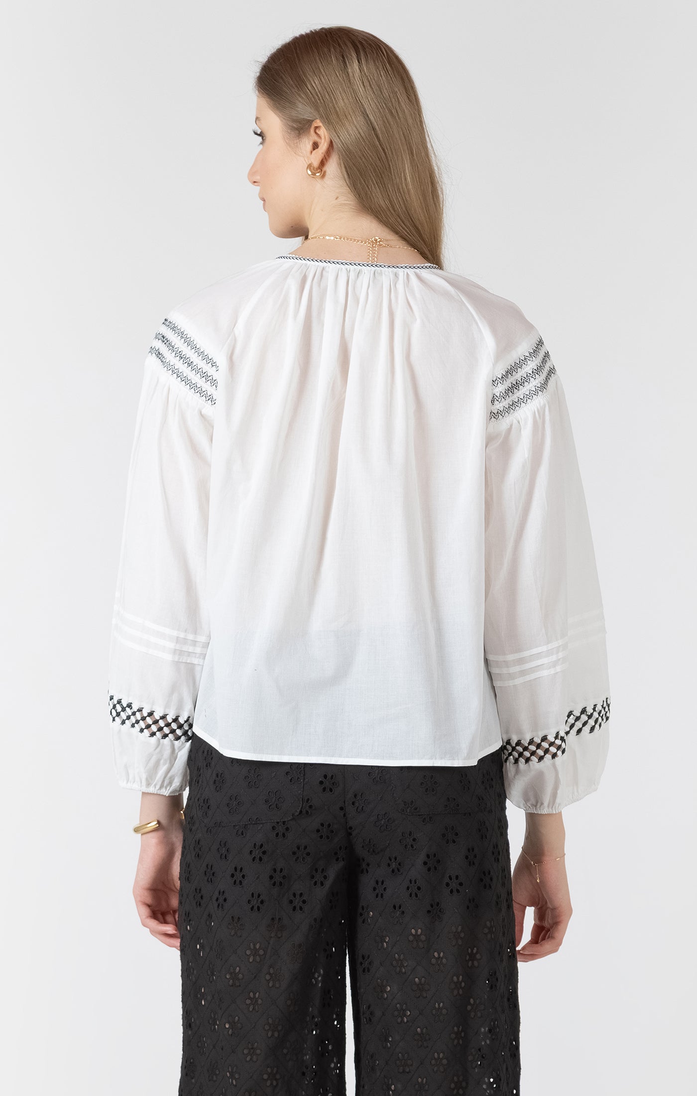 Embroidered Detail Blouse
