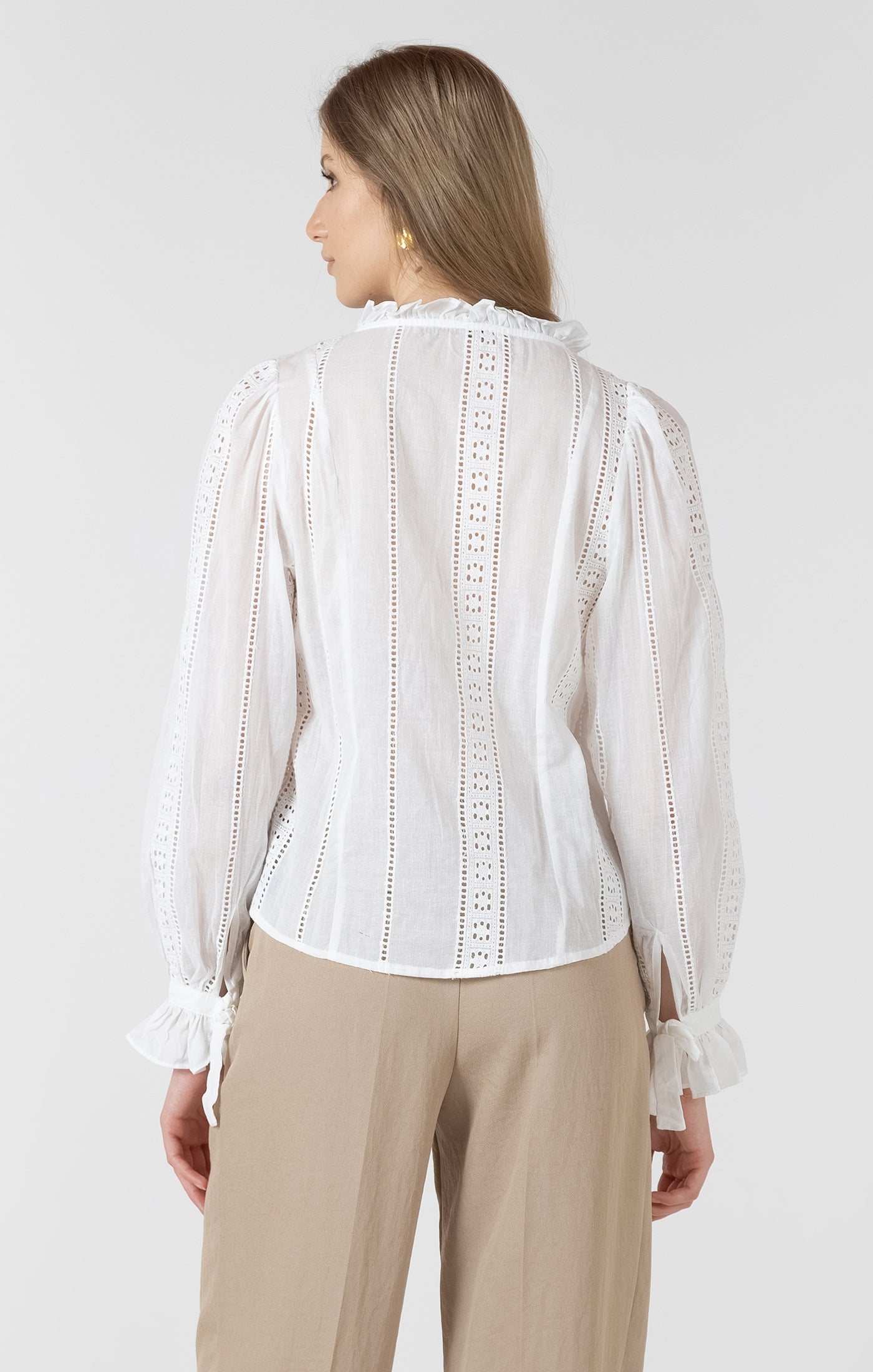 Lace Insert Blouse