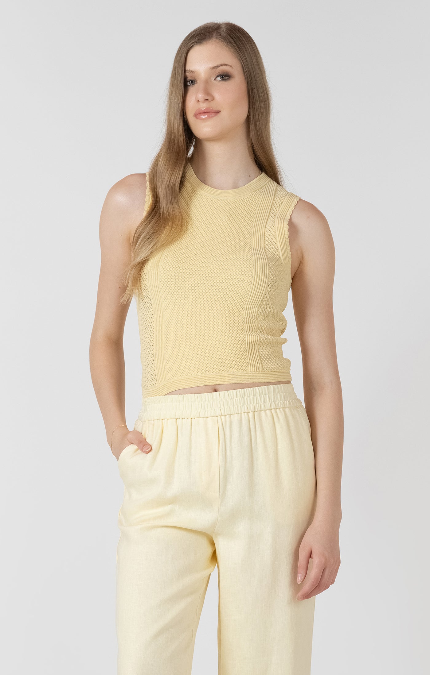 Pointelle Knit Tank