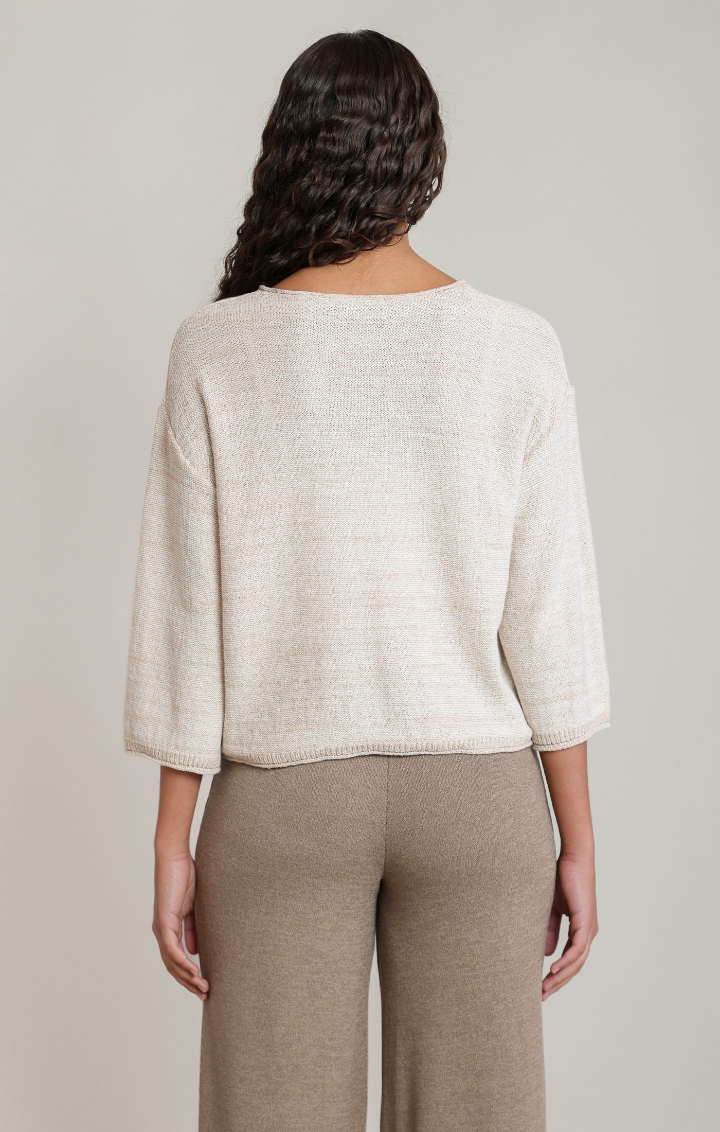 3/4 Sleeve Sweater Top