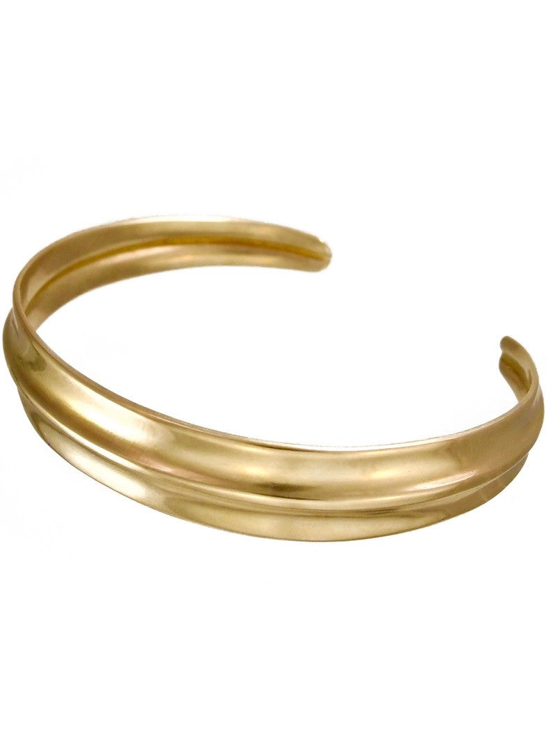 Ridge Cuff - Brass