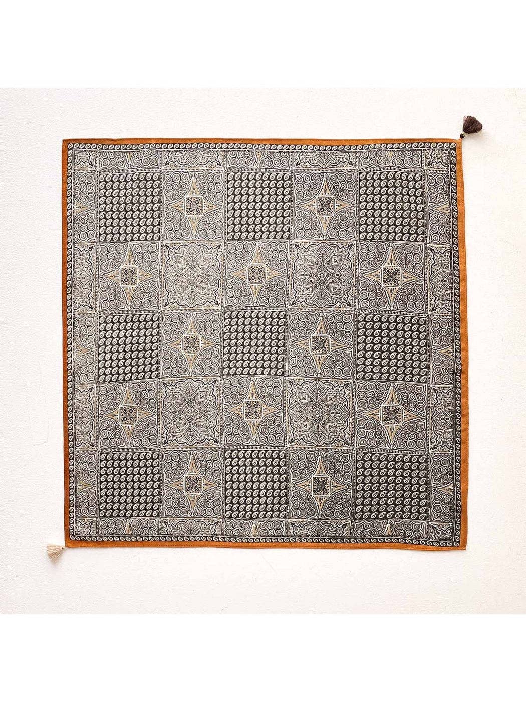 Star Print Square Scarf