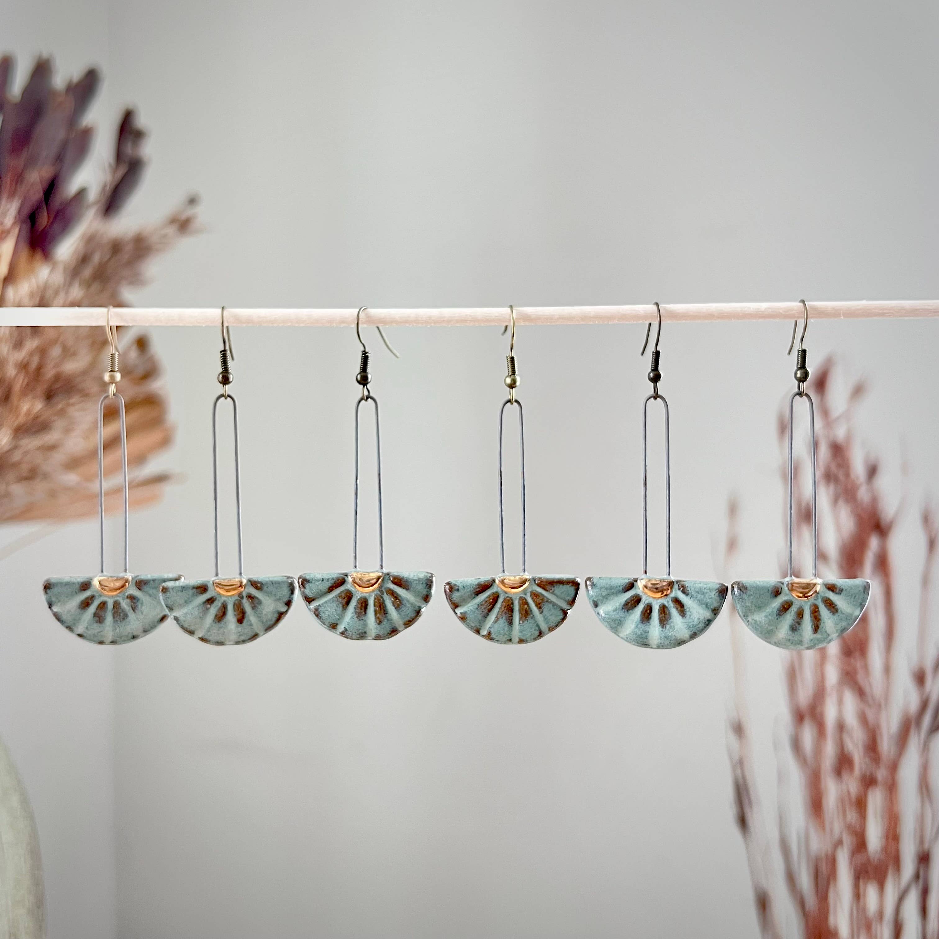 Long Sun Burst Earrings