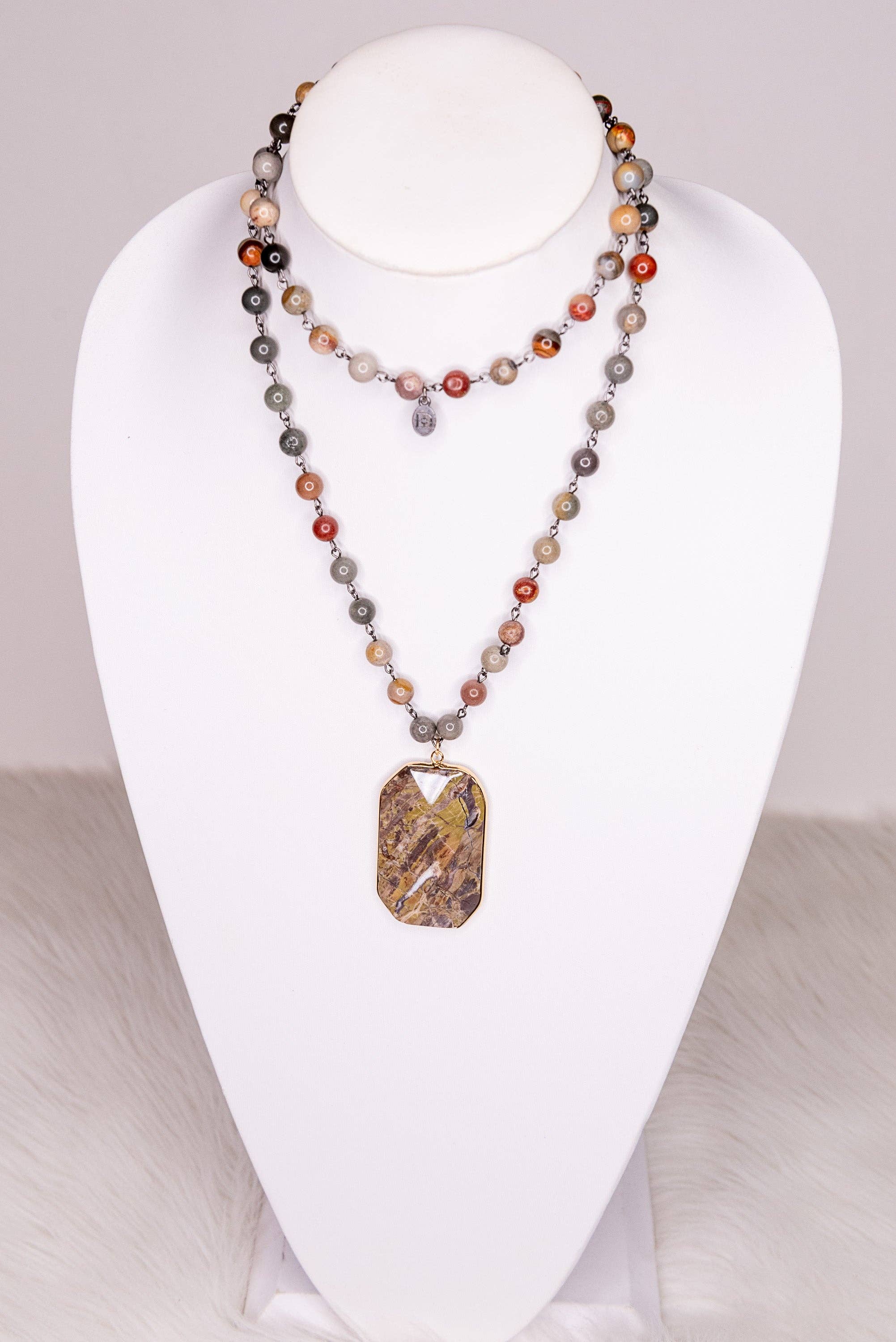 Patty Necklace in Dk. Mix