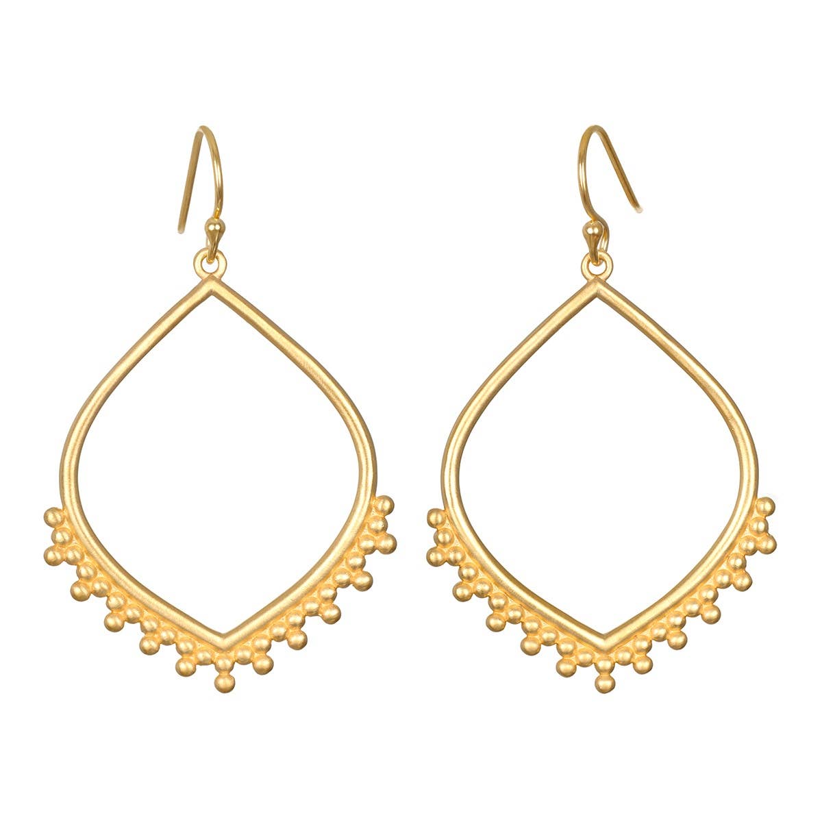 Lotus Petal Hoops