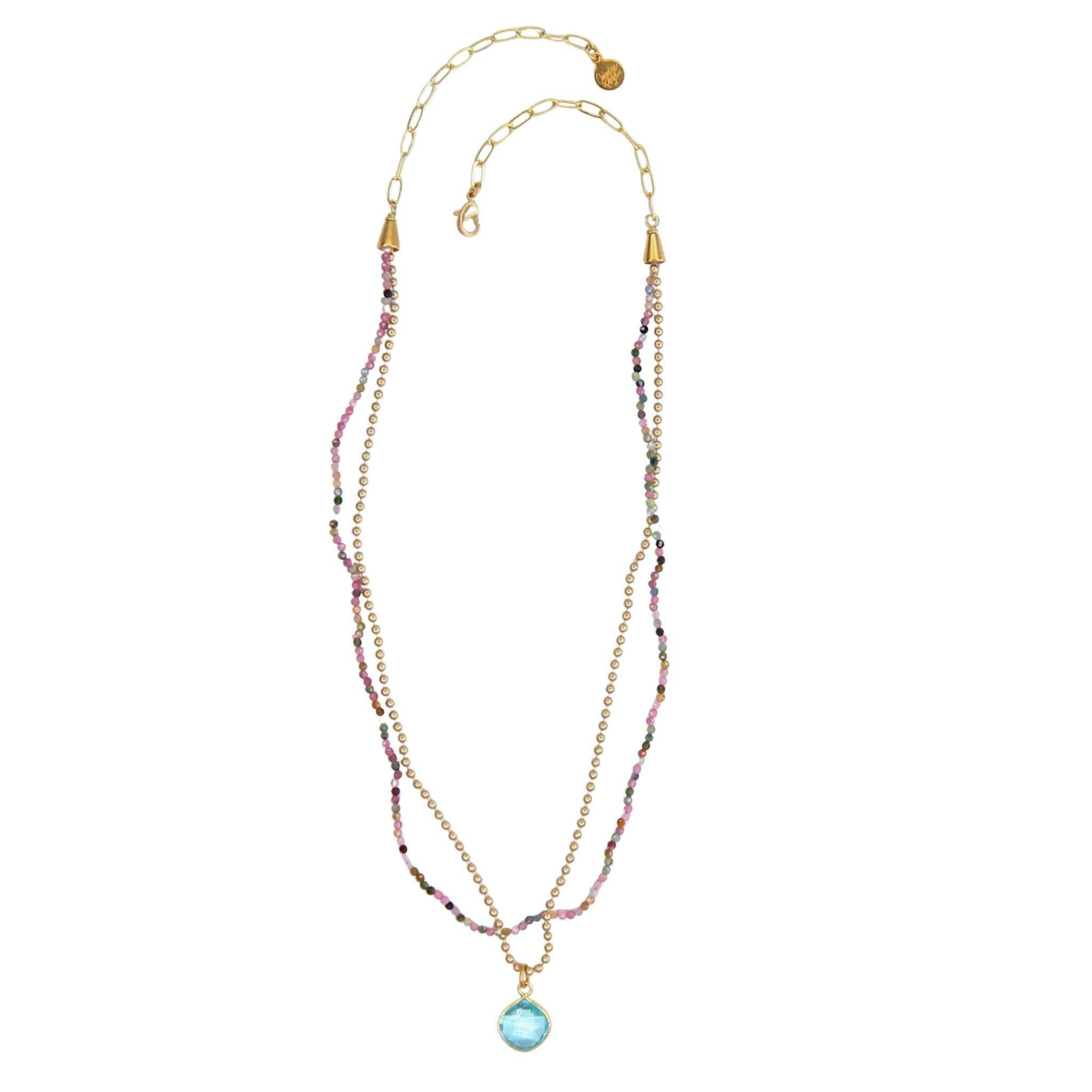 Avery Necklace Chalcedony