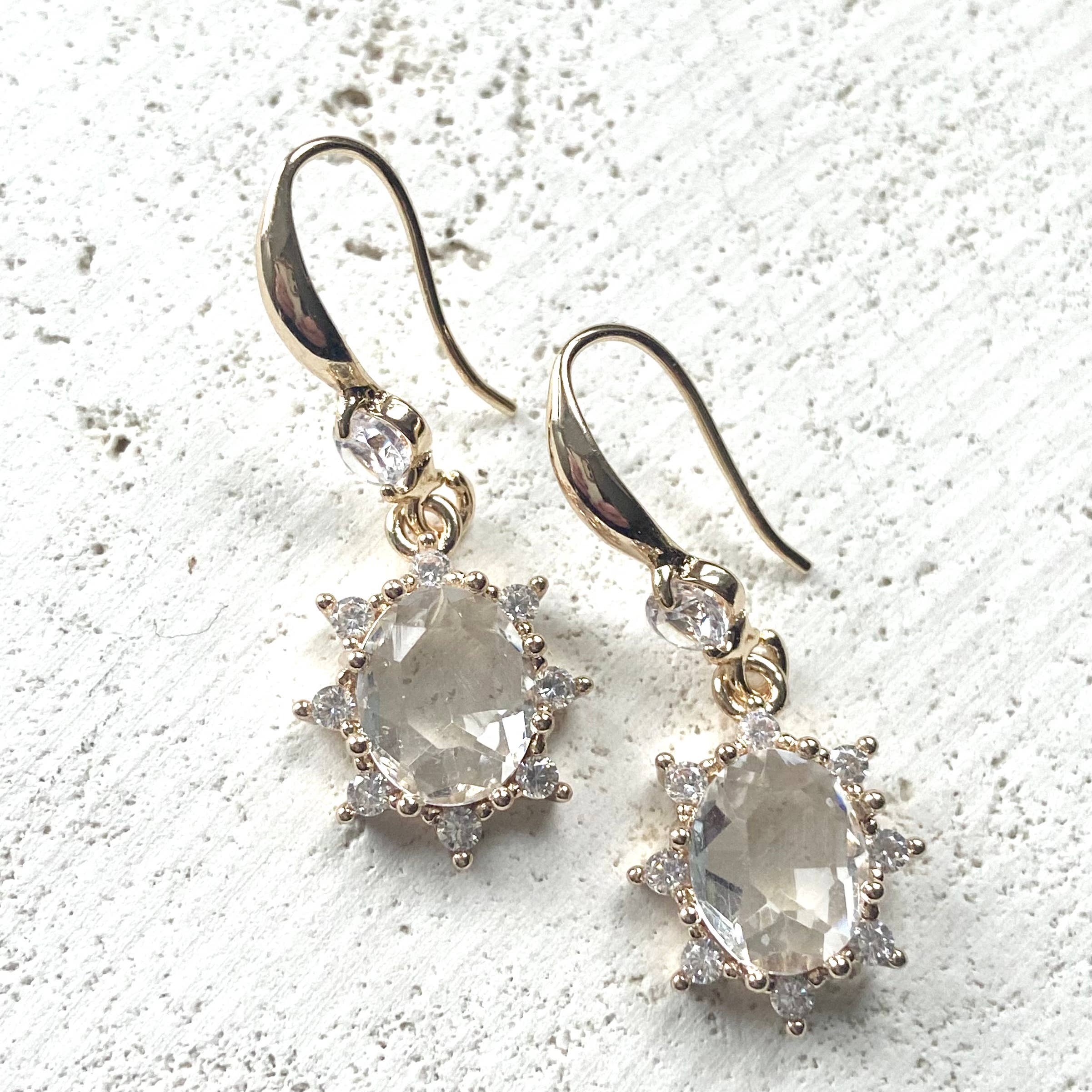 Faceted Crystal Earrings