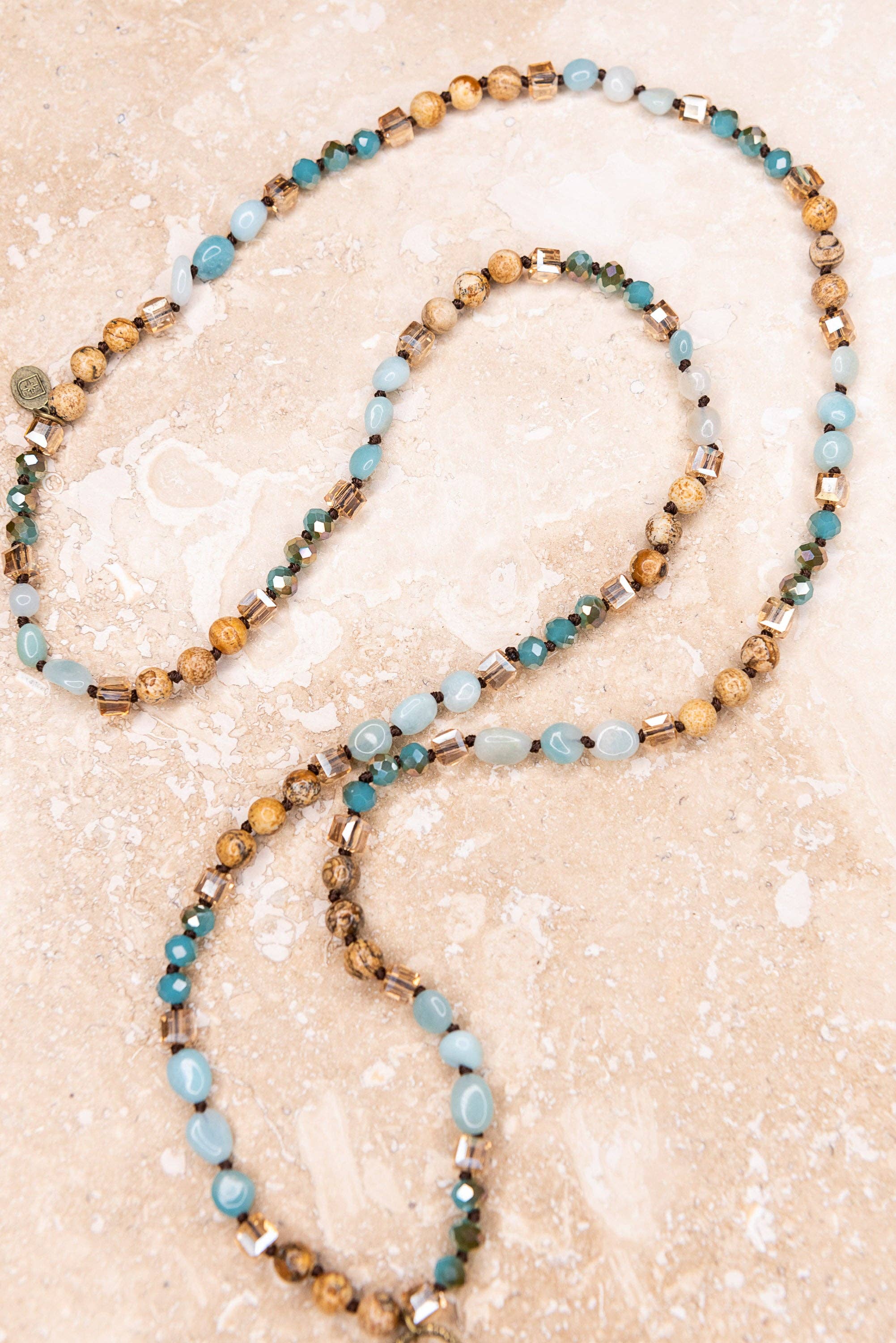 Debbie Necklace Turquoise/Brown