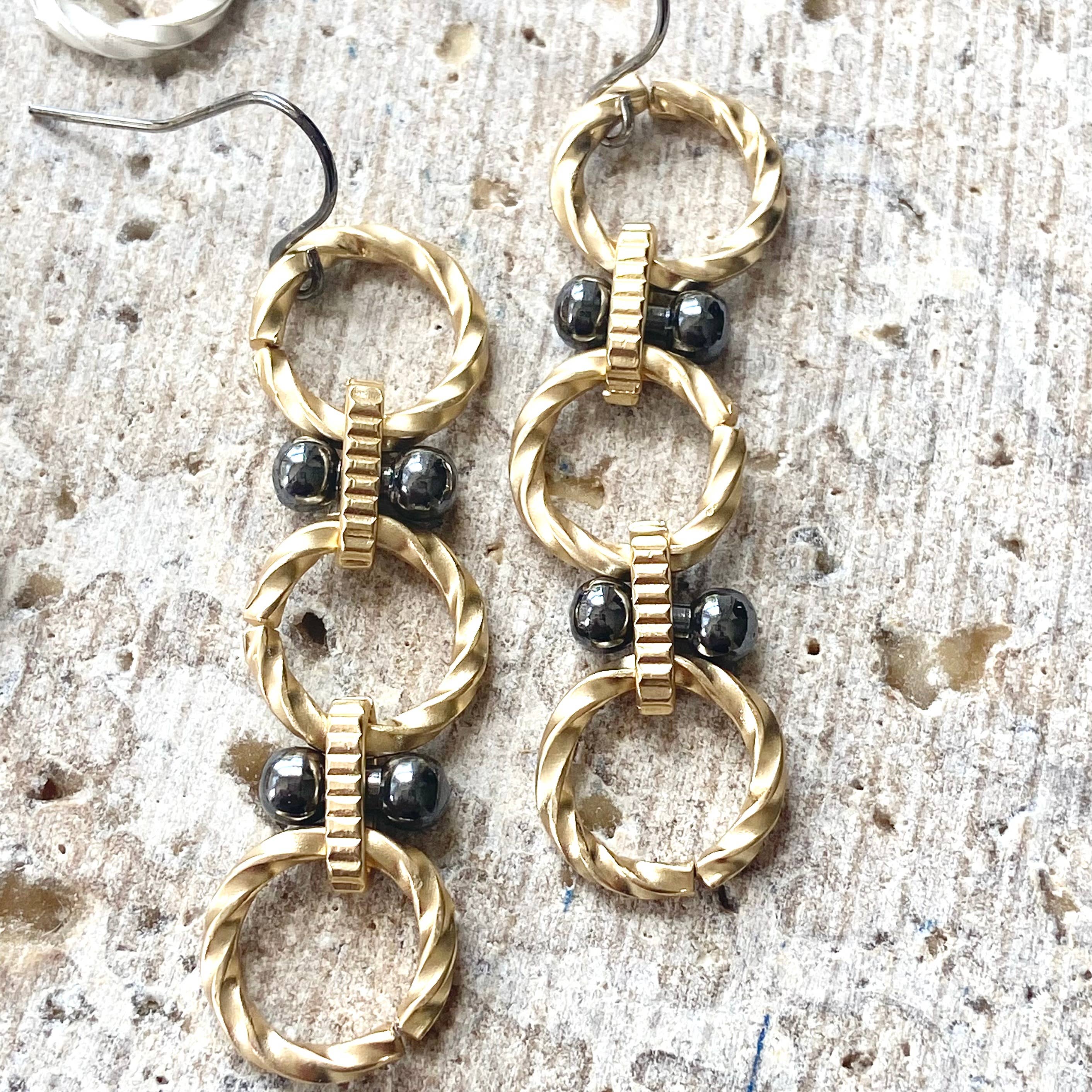 Circle Drop Earrings