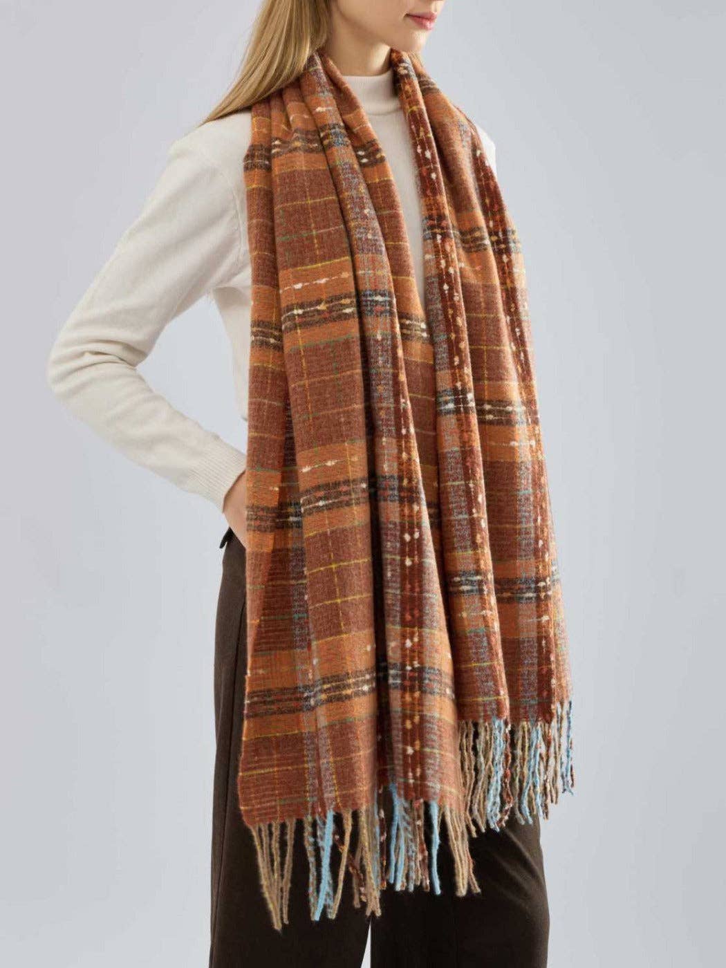 Timeless Plaid Warm Scarf